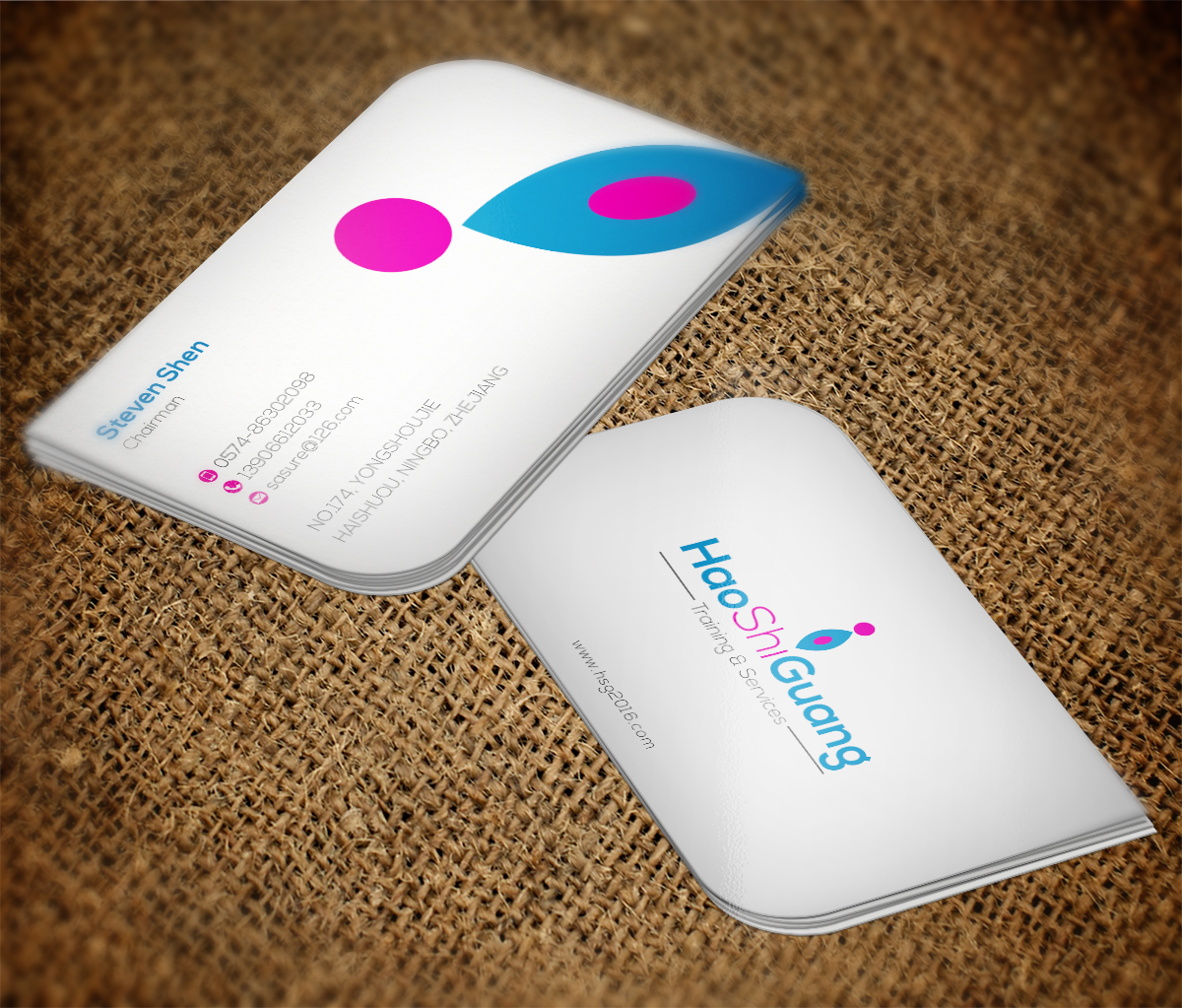 Business Card Design by Grafactory for Ningbo Good Time Housekeeping Training School | Design #11132069