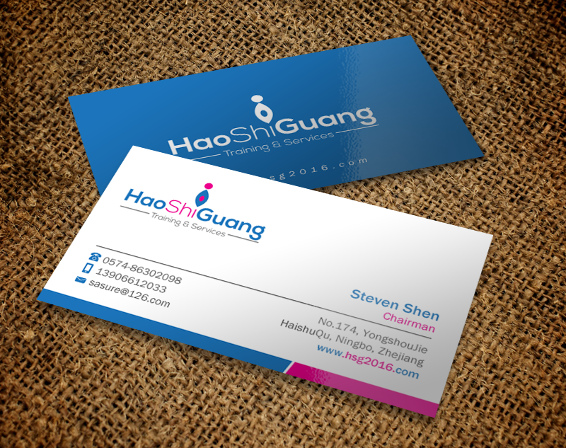 Business Card Design by Brand aid for Ningbo Good Time Housekeeping Training School | Design #11134704