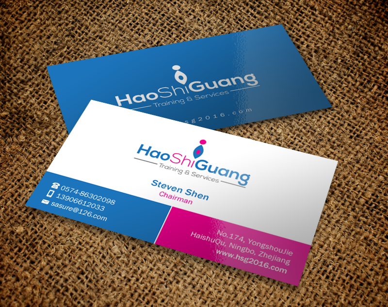 Business Card Design by Brand aid for Ningbo Good Time Housekeeping Training School | Design #11143450