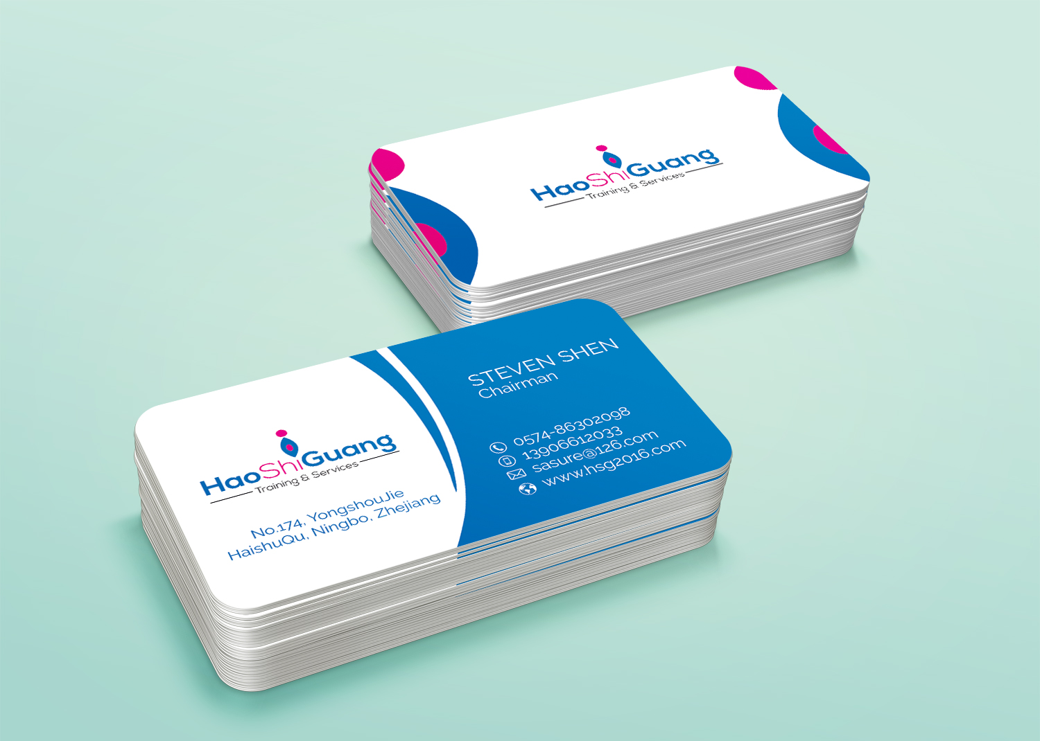 Business Card Design by alhemique1 for Ningbo Good Time Housekeeping Training School | Design #11128697
