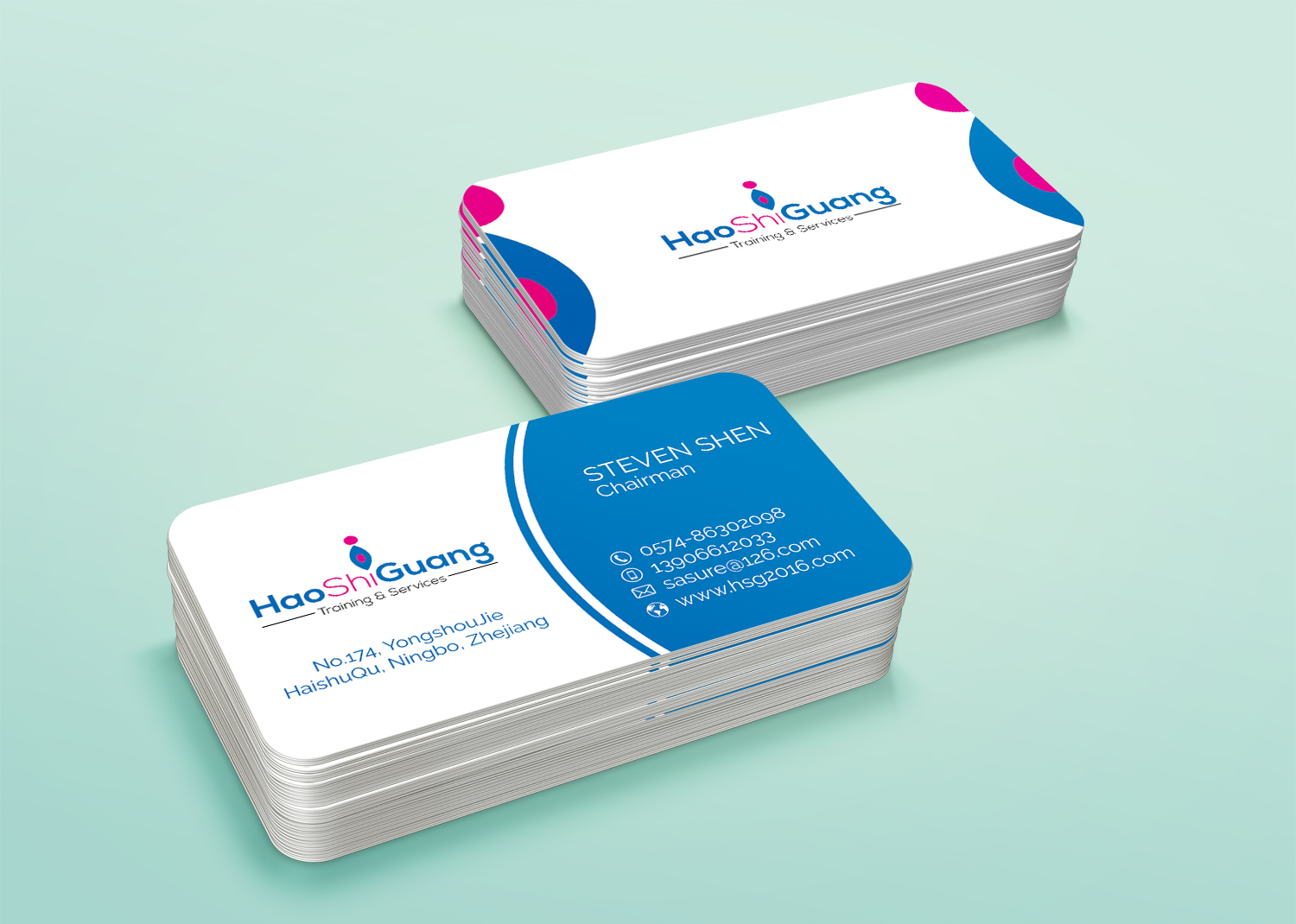 Business Card Design by alhemique1 for Ningbo Good Time Housekeeping Training School | Design #11128698