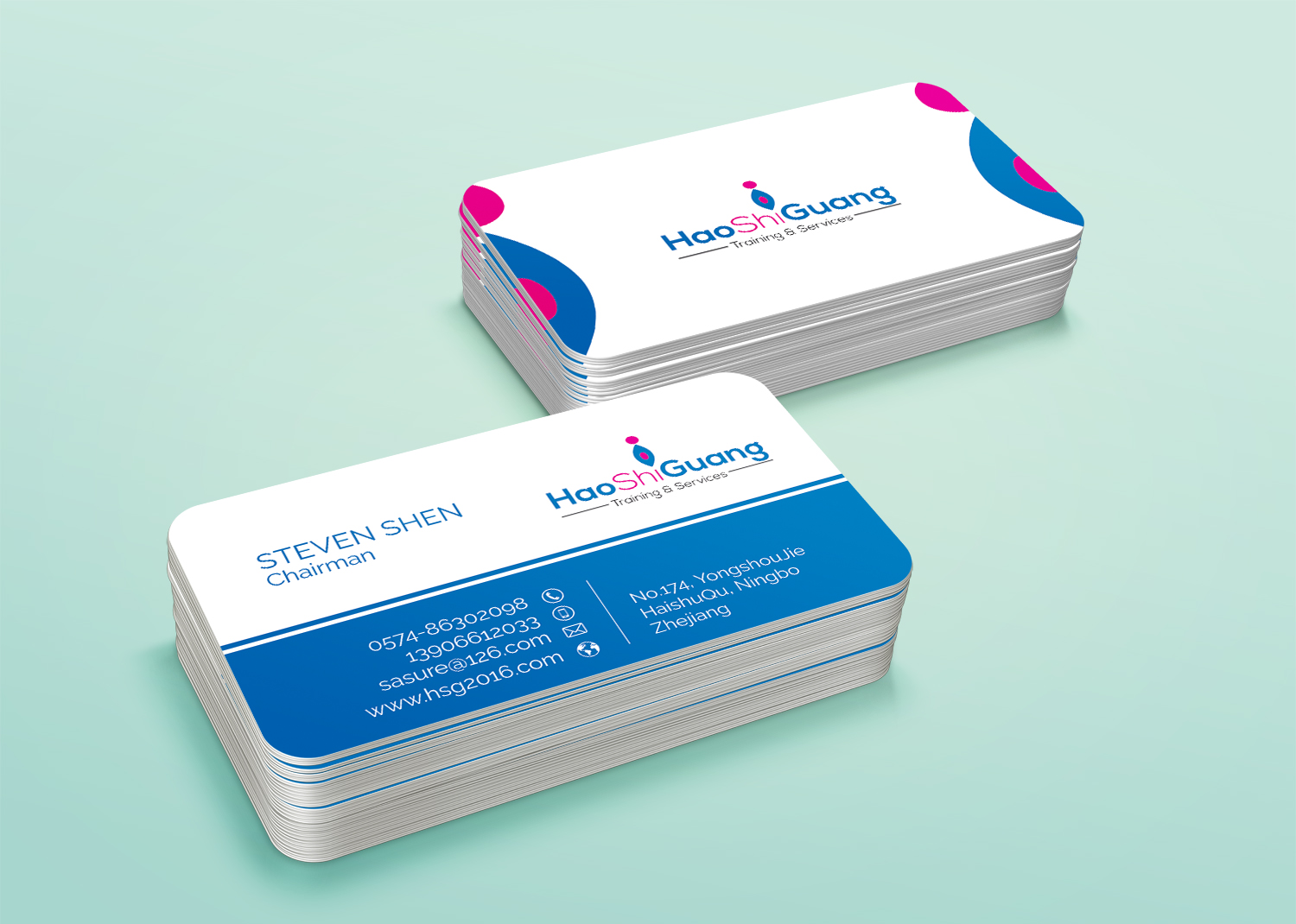 Business Card Design by alhemique1 for Ningbo Good Time Housekeeping Training School | Design #11128701