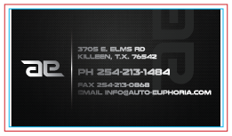 Business Card Design by Sunny for Euphoria Auto Works LLC | Design: #11094377