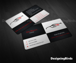 Business Card Design by Designing Birds for Euphoria Auto Works LLC | Design: #11107381