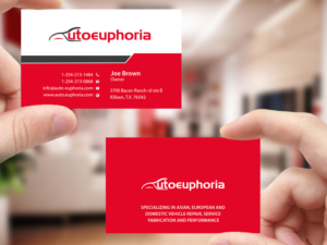 Business Card Design by Creations Box 2015 for Euphoria Auto Works LLC | Design: #11100147