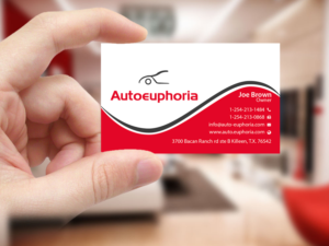 Business Card Design by Creations Box 2015 for Euphoria Auto Works LLC | Design: #11100151