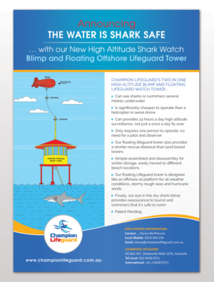 Flyer Design by Adylhere for Champion Lifeguard | Design: #11174760