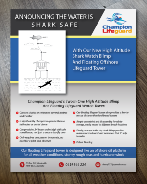 Flyer Design by Alexandar for Champion Lifeguard | Design: #11096440