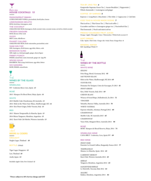Menu Design by Here.Nay J for Vinified | Design #11289168