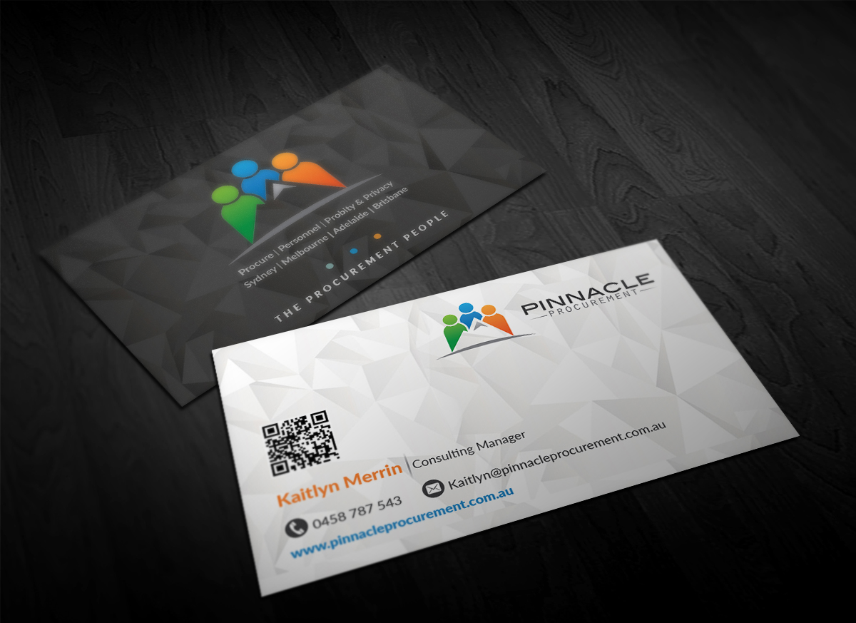 Business Card Design by Pointless Pixels India for Pinnacle Procurement | Design #11165008