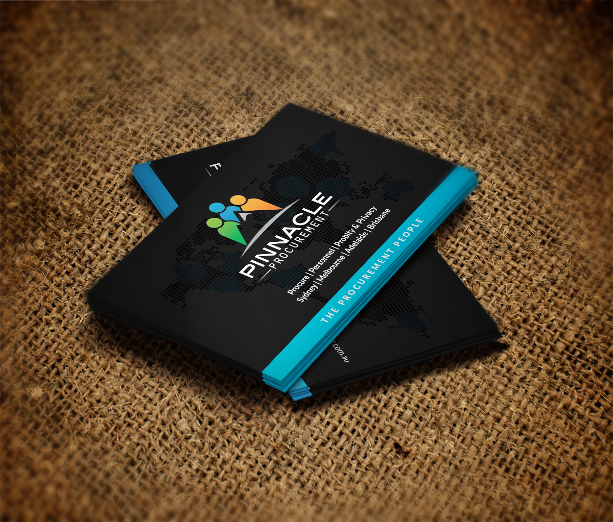 Diseño de Tarjeta de Presentación por Pointless Pixels India para Pinnacle Procurement | Diseño #11173788