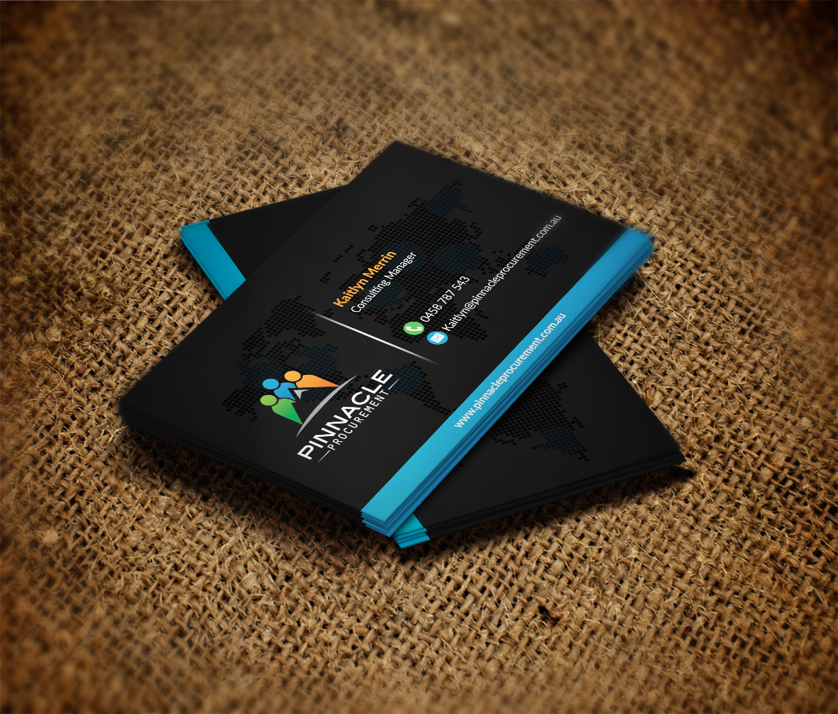 Diseño de Tarjeta de Presentación por Pointless Pixels India para Pinnacle Procurement | Diseño #11173789