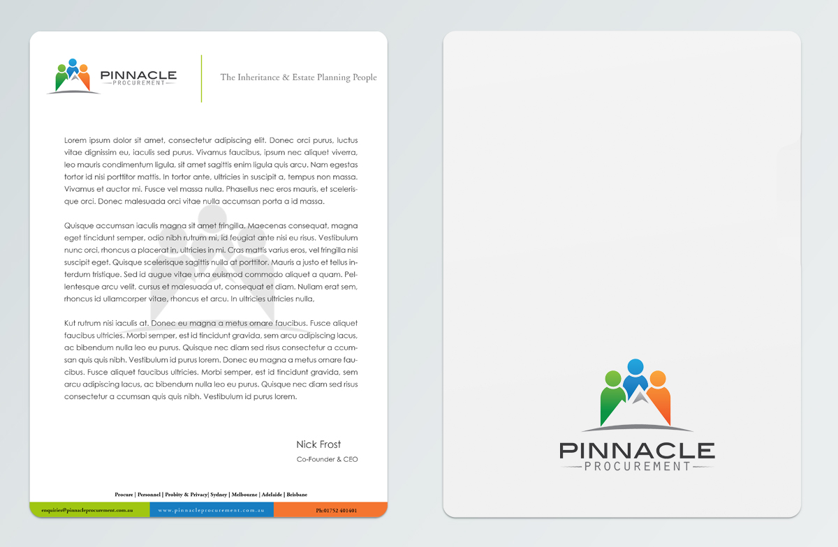 Business Card Design by Pointless Pixels India for Pinnacle Procurement | Design #11188017