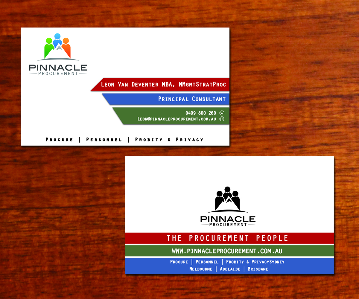 Business Card Design by Waroqun for Pinnacle Procurement | Design #11170140