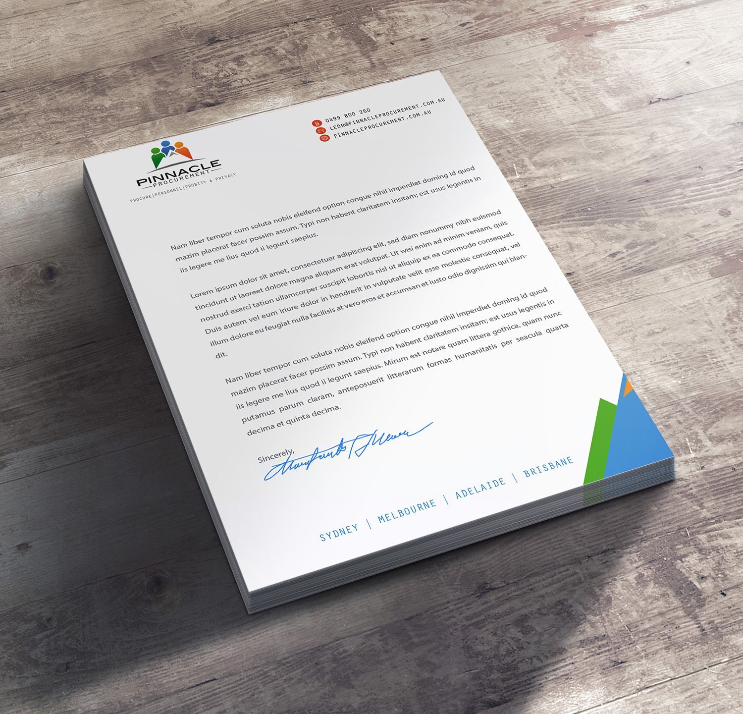 Business Card Design by IgorShcherbakov for Pinnacle Procurement | Design #11164819