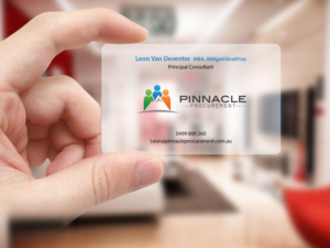 Visitenkarten-Design von Creations Box 2015 für Pinnacle Procurement | Design: #11200807