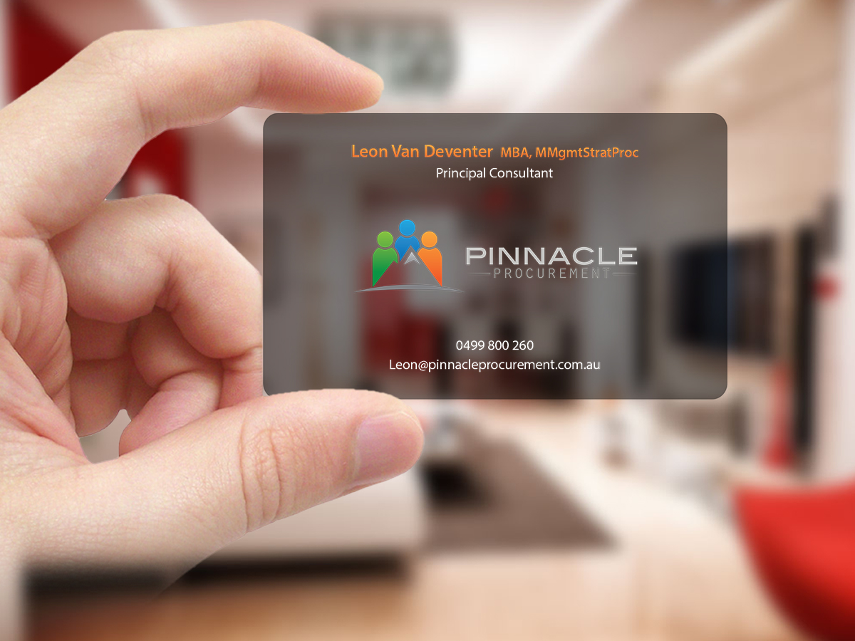 Business Card Design by Creations Box 2015 for Pinnacle Procurement | Design #11200810