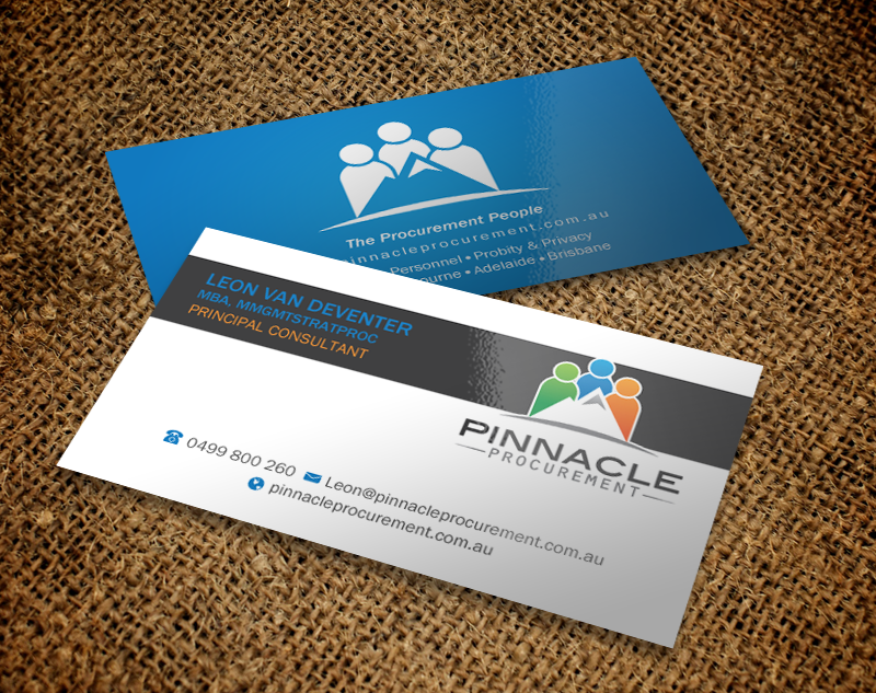 Diseño de Tarjeta de Presentación por Brand aid para Pinnacle Procurement | Diseño #11169443