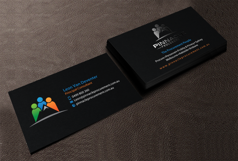 Diseño de Tarjeta de Presentación por chandrayaan.creative para Pinnacle Procurement | Diseño #11159310