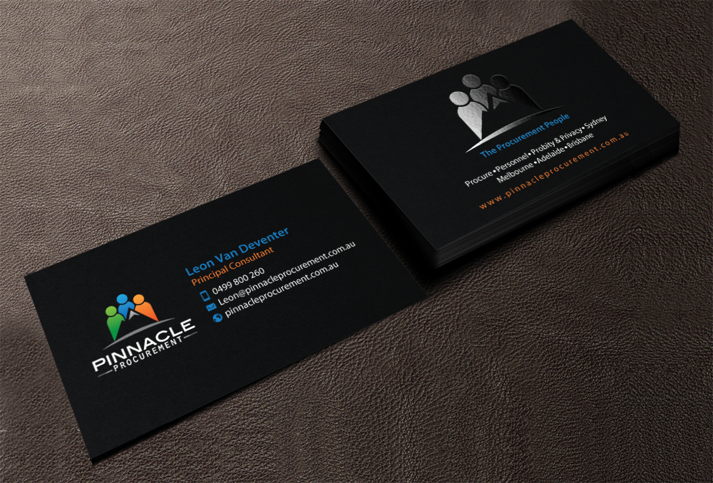 Diseño de Tarjeta de Presentación por chandrayaan.creative para Pinnacle Procurement | Diseño #11159335