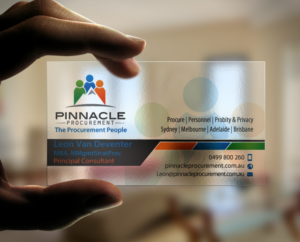 Business Card Design by chandrayaan.creative for Pinnacle Procurement | Design: #11168659