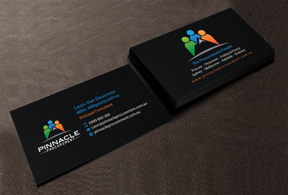 Business Card Design by chandrayaan.creative for Pinnacle Procurement | Design #11168662