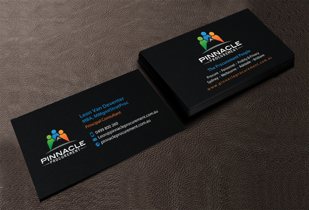 Business Card Design by chandrayaan.creative for Pinnacle Procurement | Design #11168666