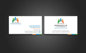 Diseño de Tarjeta de Presentación por chandrayaan.creative para Pinnacle Procurement | Diseño: #11168668