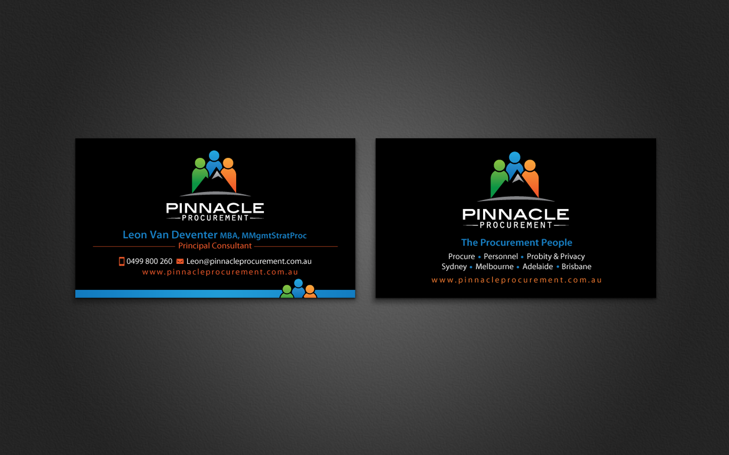 Business Card Design by chandrayaan.creative for Pinnacle Procurement | Design #11176404