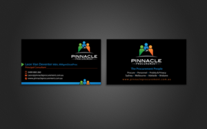 Business Card Design by chandrayaan.creative for Pinnacle Procurement | Design: #11176406