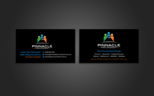 Diseño de Tarjeta de Presentación por chandrayaan.creative para Pinnacle Procurement | Diseño: #11176417