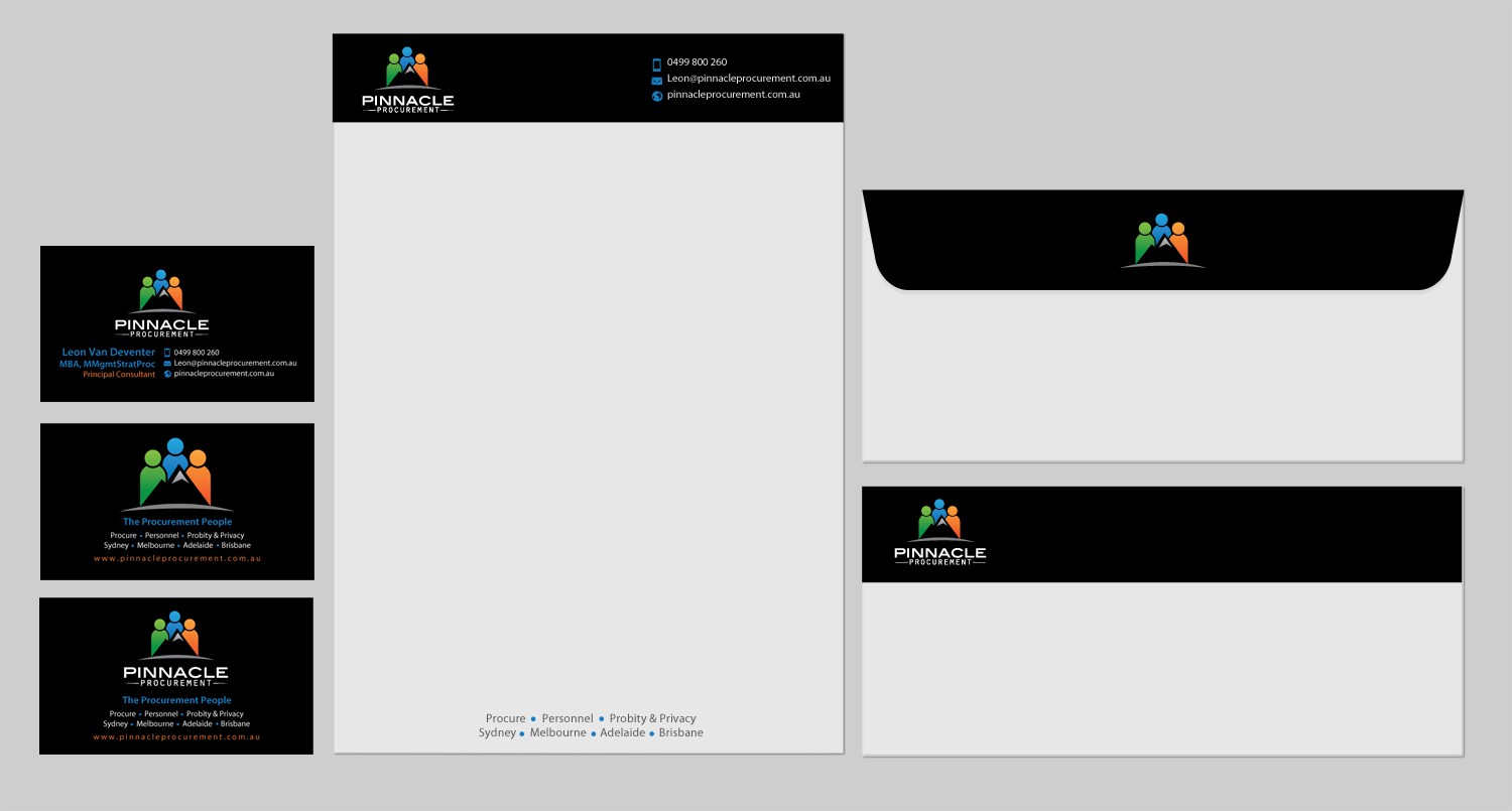 Business Card Design by chandrayaan.creative for Pinnacle Procurement | Design #11178911