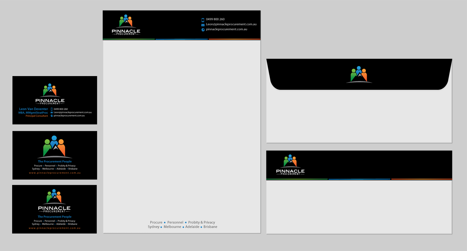 Business Card Design by chandrayaan.creative for Pinnacle Procurement | Design #11178913