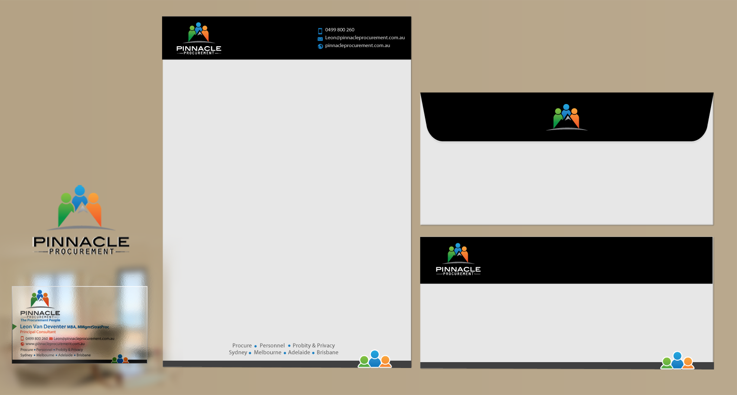 Design de Carte de Visite par chandrayaan.creative pour Pinnacle Procurement | Design #11178951