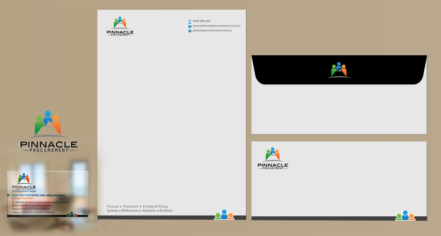 Visitenkarten-Design von chandrayaan.creative für Pinnacle Procurement | Design #11178952