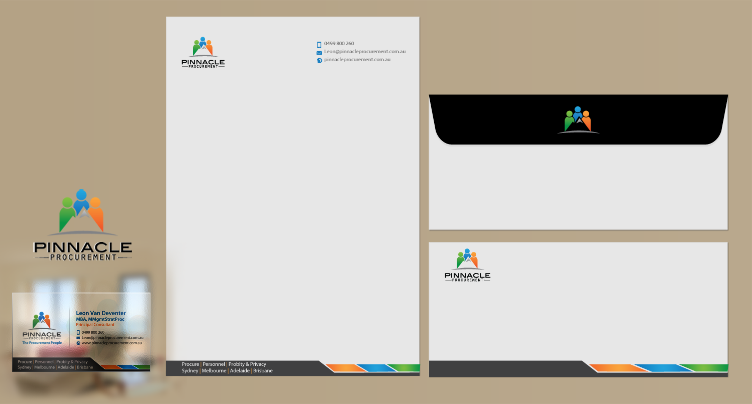 Visitenkarten-Design von chandrayaan.creative für Pinnacle Procurement | Design #11178953