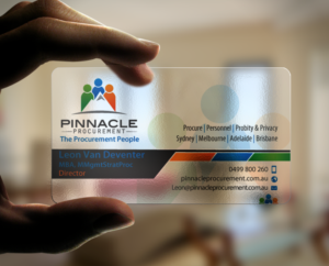 Business Card Design by chandrayaan.creative for Pinnacle Procurement | Design: #11180531