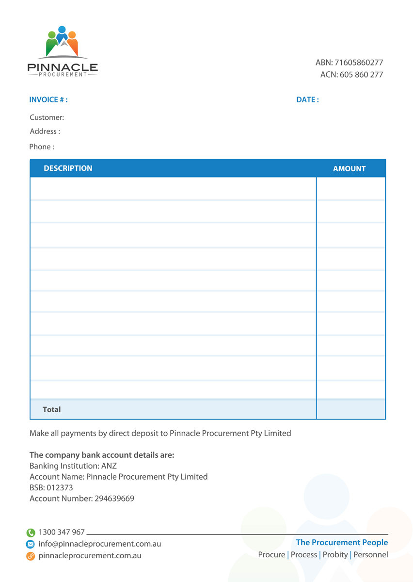 Diseño de Tarjeta de Presentación por chandrayaan.creative para Pinnacle Procurement | Diseño #11316055