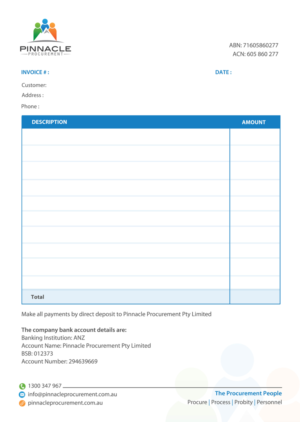Diseño de Tarjeta de Presentación por chandrayaan.creative para Pinnacle Procurement | Diseño: #11316055