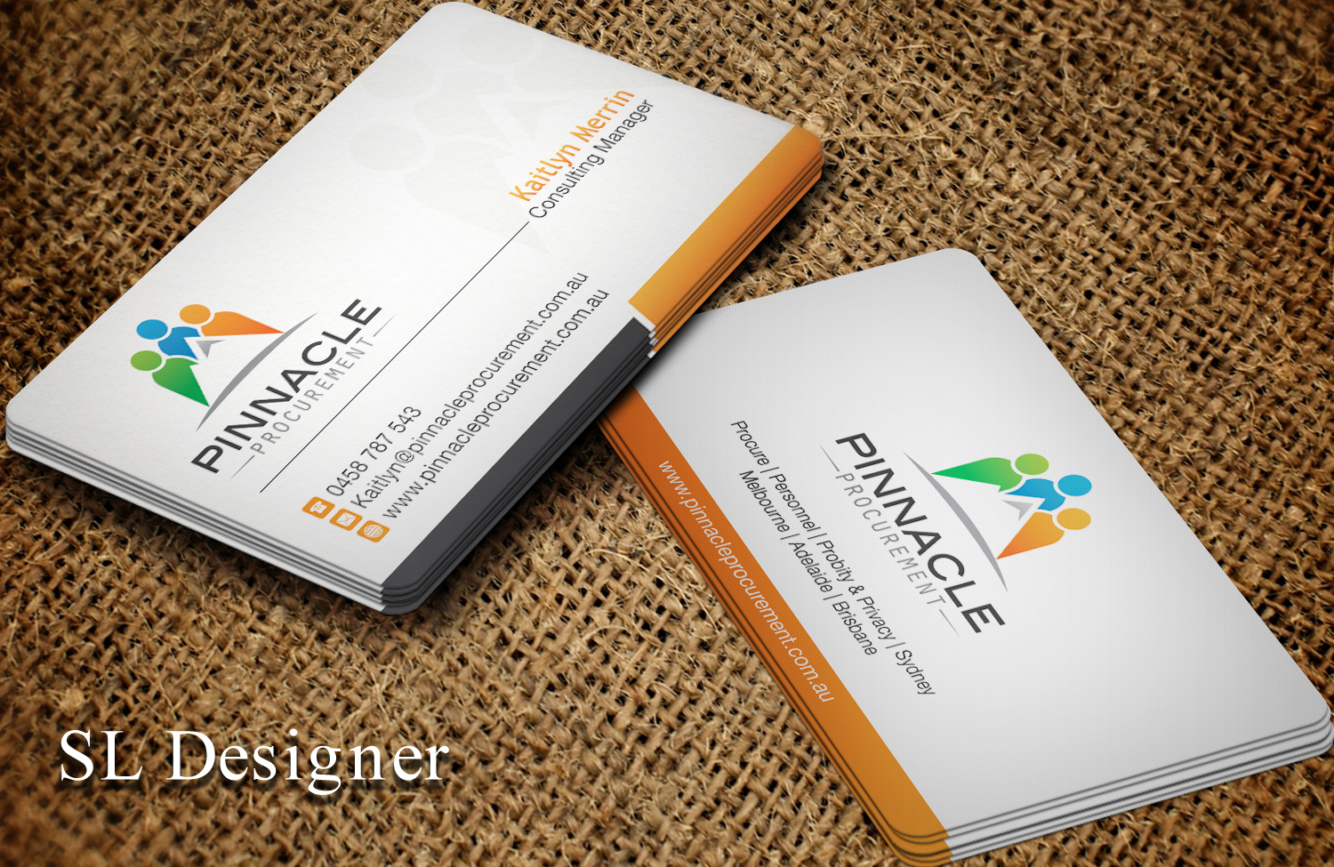 Visitenkarten-Design von SL Designer für Pinnacle Procurement | Design #11161210