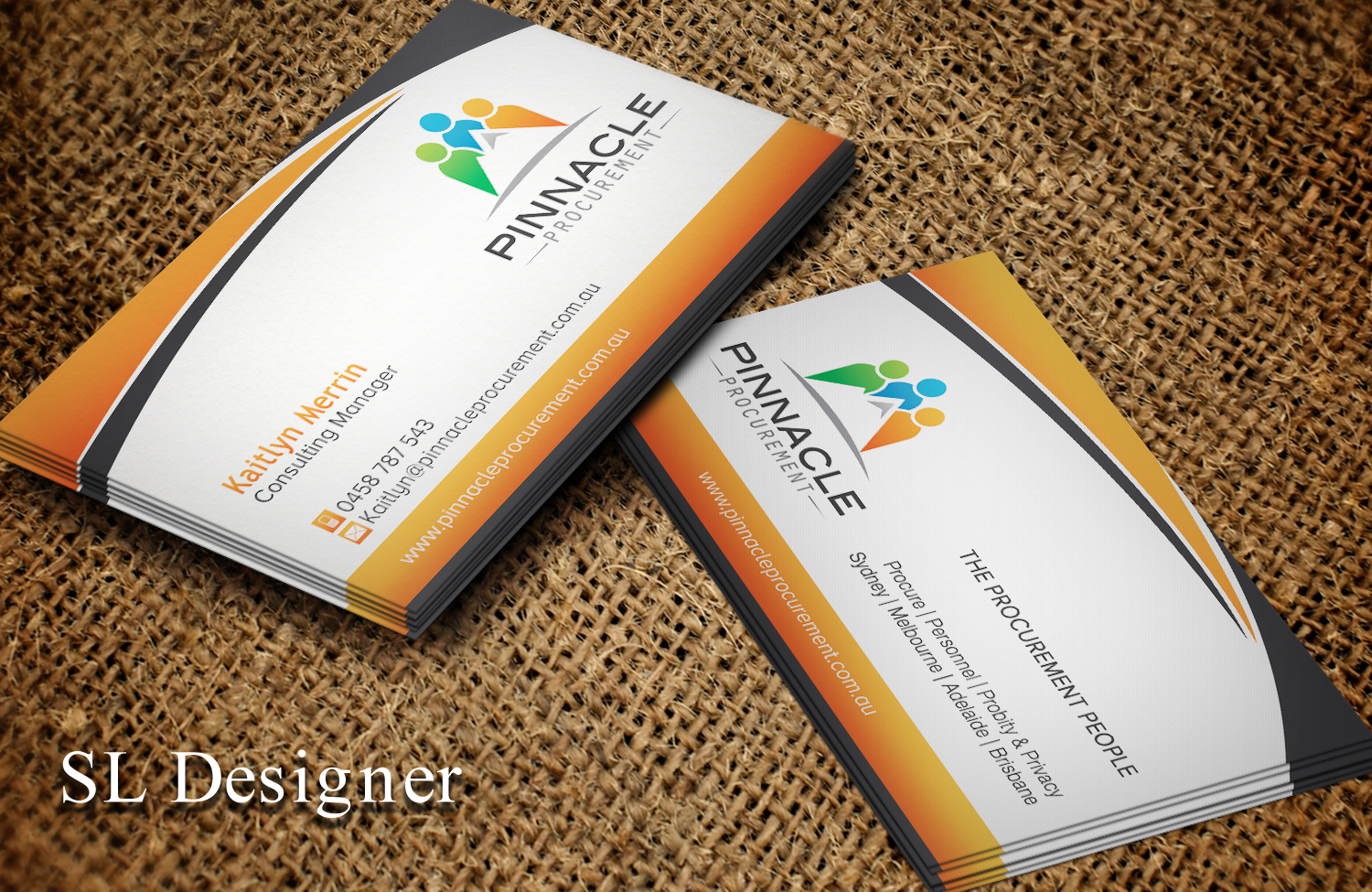 Business Card Design by SL Designer for Pinnacle Procurement | Design #11161367