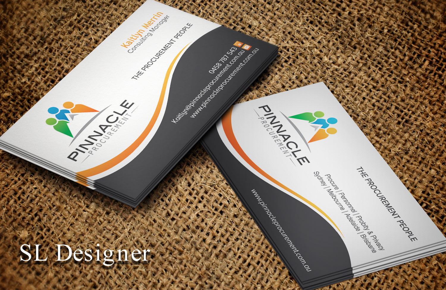Business Card Design by SL Designer for Pinnacle Procurement | Design #11161621