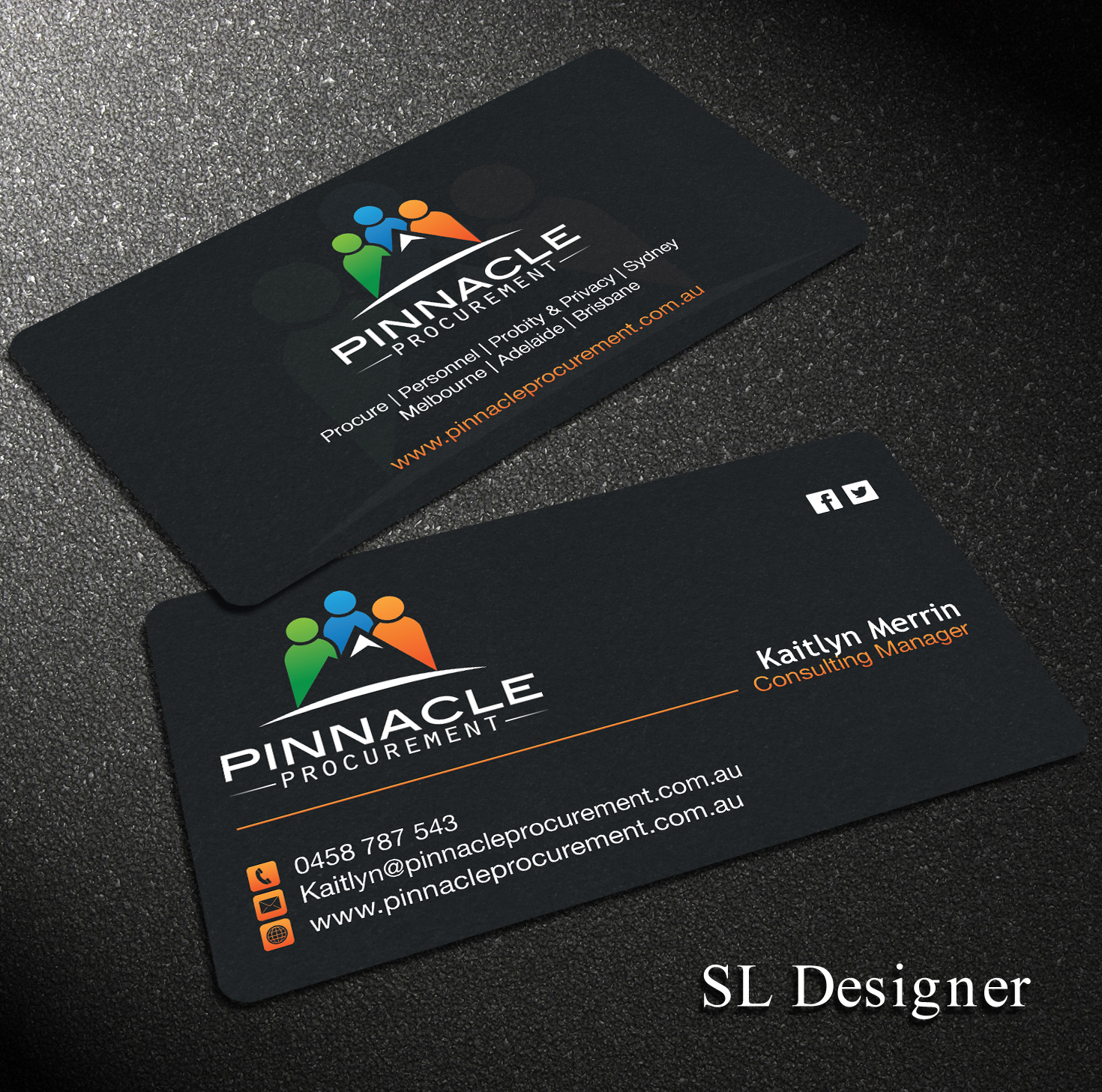 Diseño de Tarjeta de Presentación por SL Designer para Pinnacle Procurement | Diseño #11161825