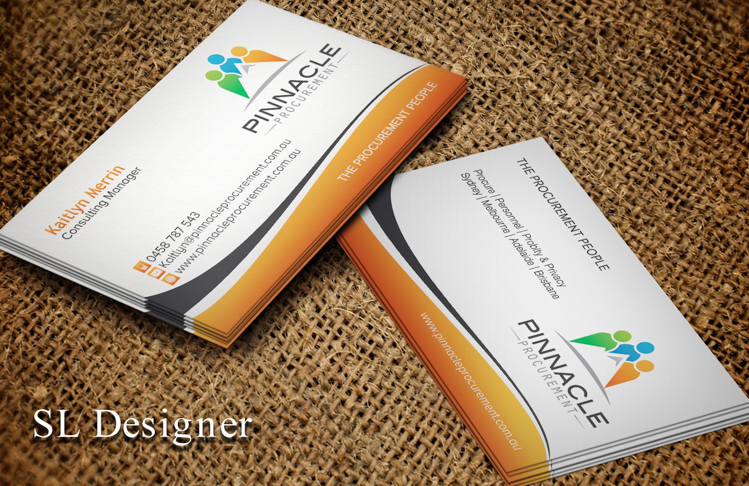 Business Card Design by SL Designer for Pinnacle Procurement | Design #11161833