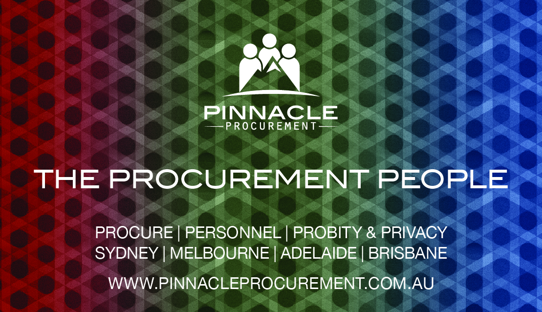 Design de Carte de Visite par Slayer of Pixels pour Pinnacle Procurement | Design #11163636