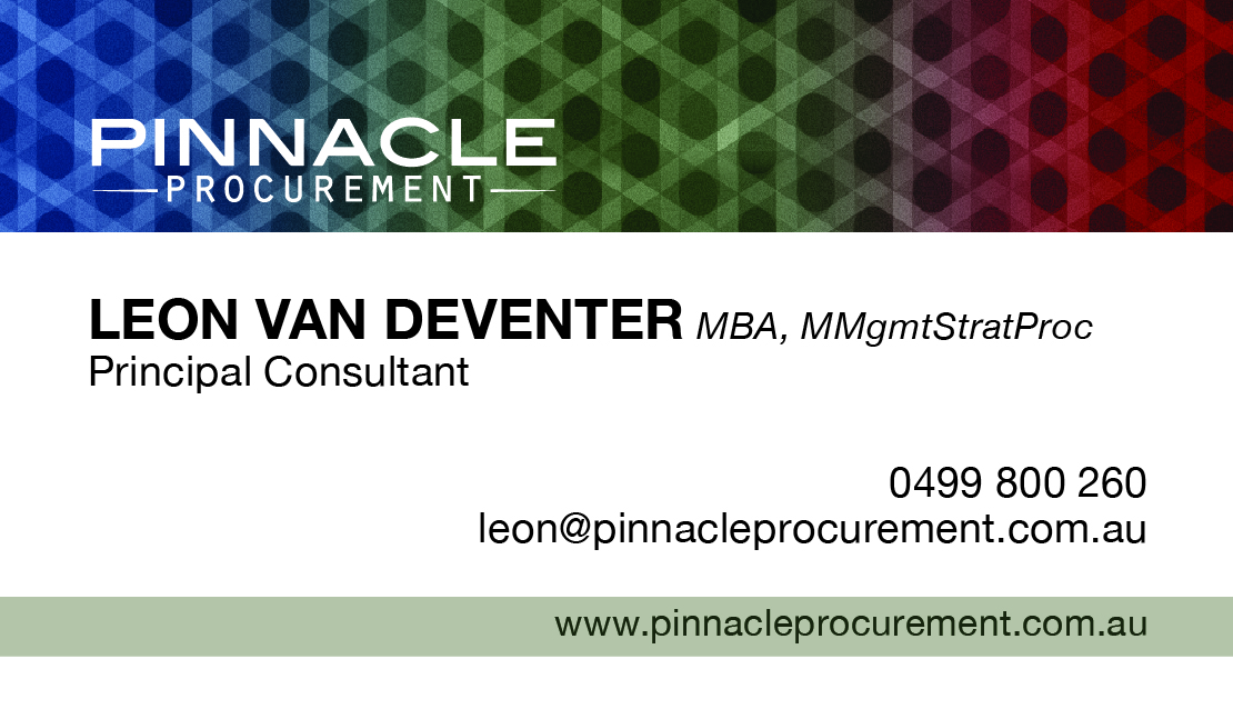 Business Card Design by Slayer of Pixels for Pinnacle Procurement | Design #11163637
