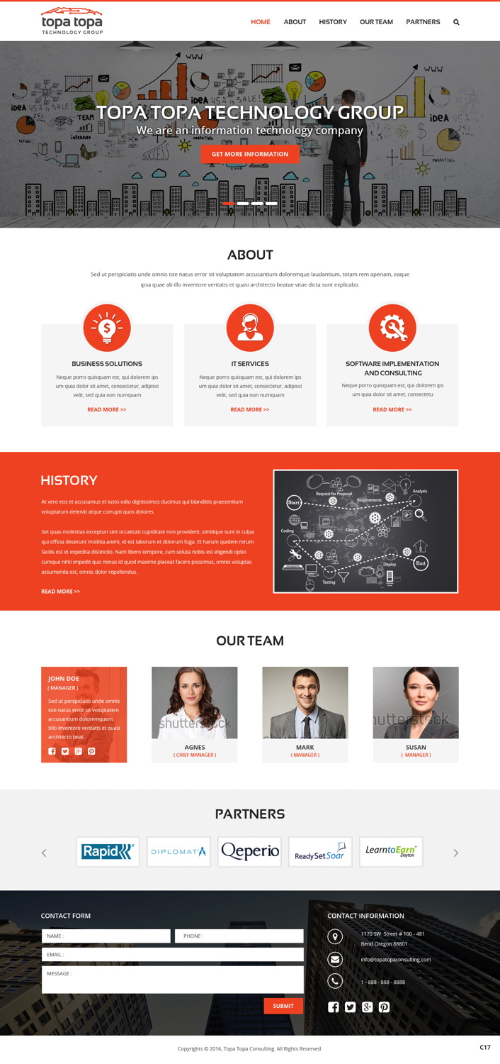 Web Design par pb pour Topa Topa Technology Group | Design #11125259