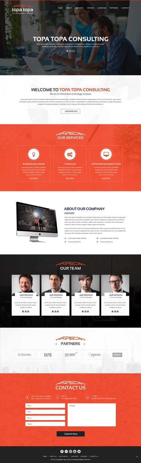 Web Design par pb pour Topa Topa Technology Group | Design #11125260