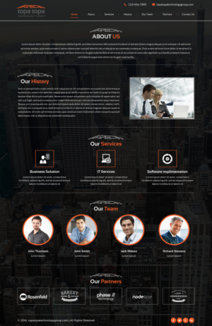 Information Technology Company needs a Website... | Web Design par Sbss