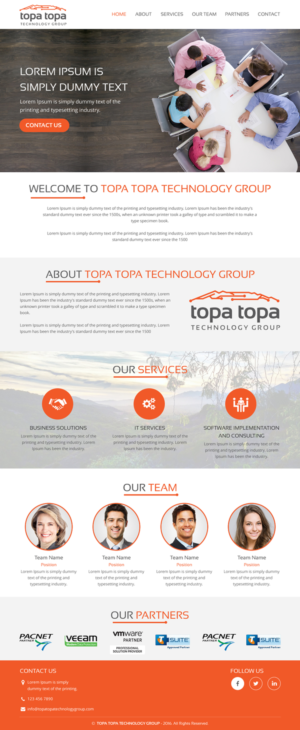 Web Design par rightway pour Topa Topa Technology Group | Design : #11123781